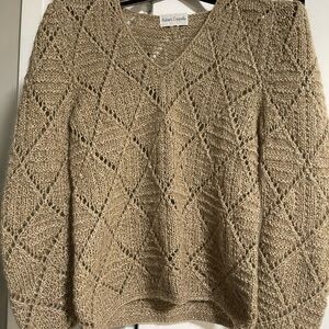 Vintage Robert Cappello Tan Knit Sweater
